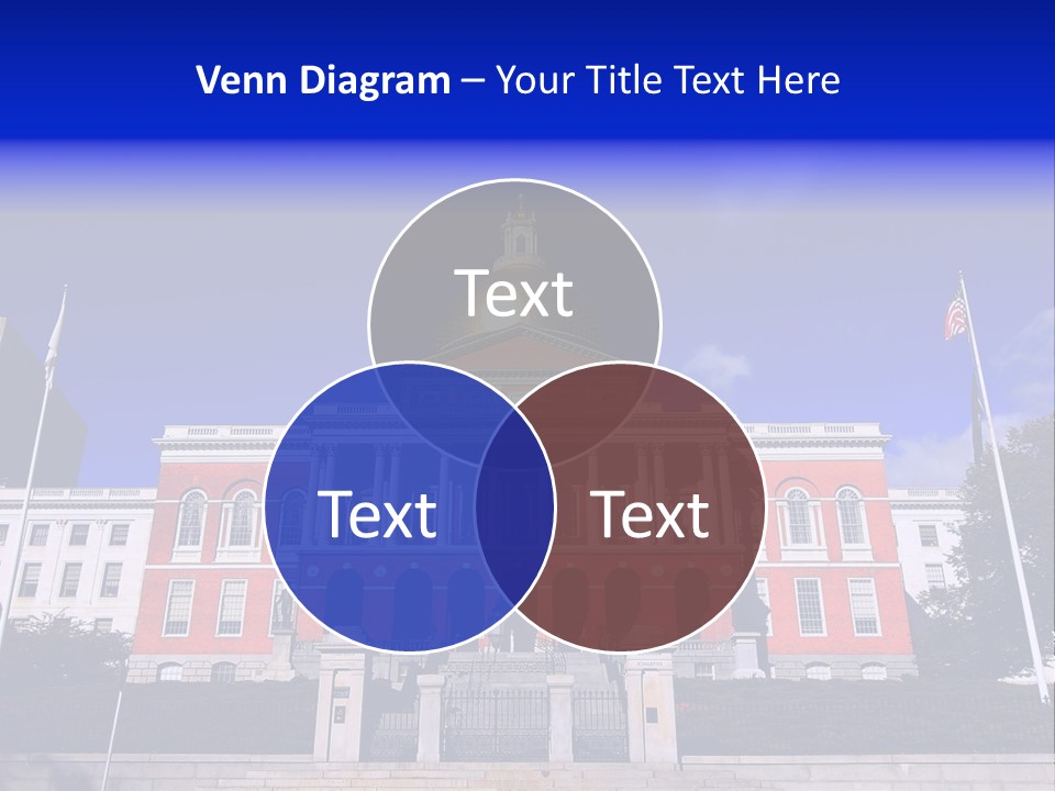 Line Cloud Brick PowerPoint Template