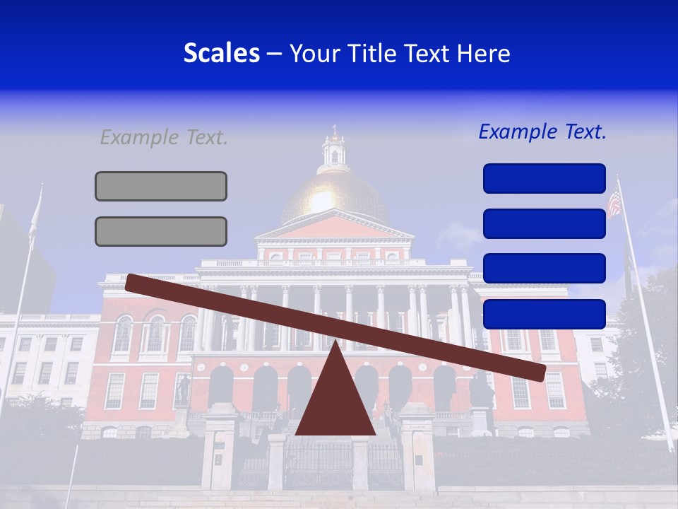 Line Cloud Brick PowerPoint Template