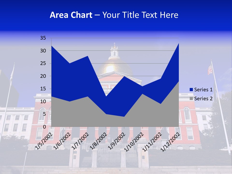 Line Cloud Brick PowerPoint Template