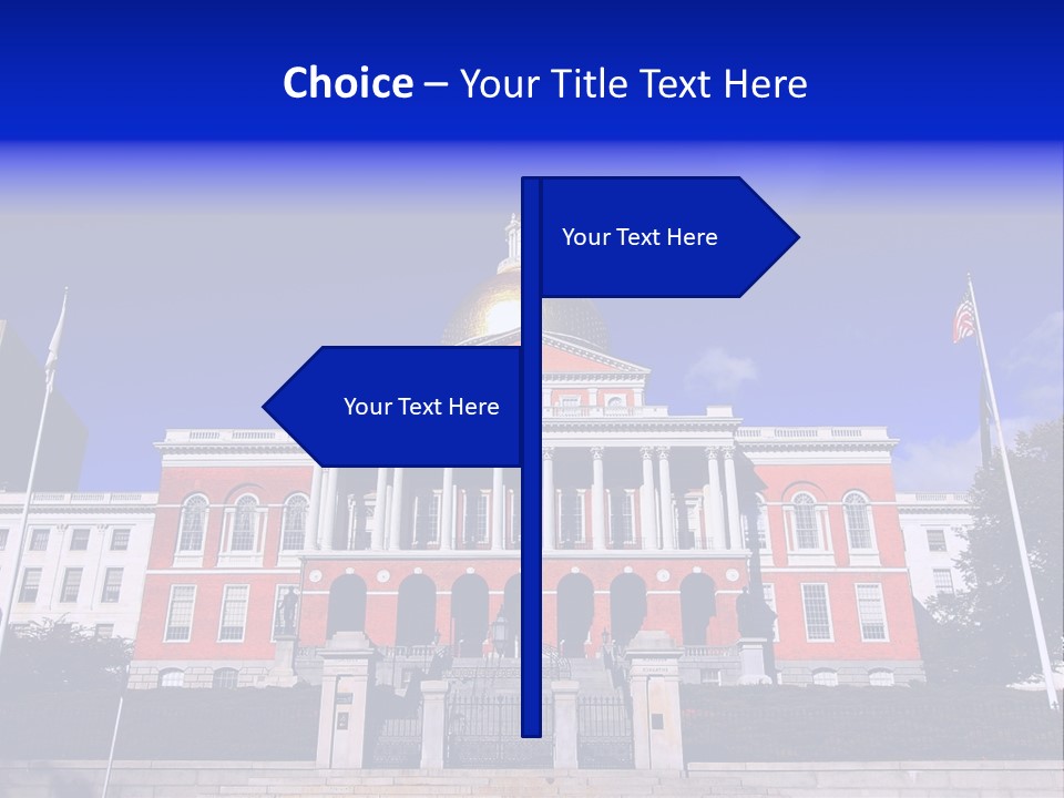 Line Cloud Brick PowerPoint Template