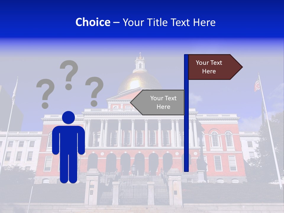 Line Cloud Brick PowerPoint Template