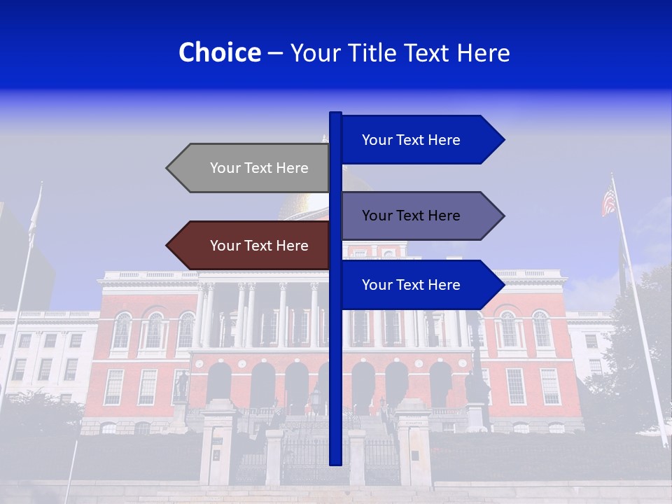 Line Cloud Brick PowerPoint Template
