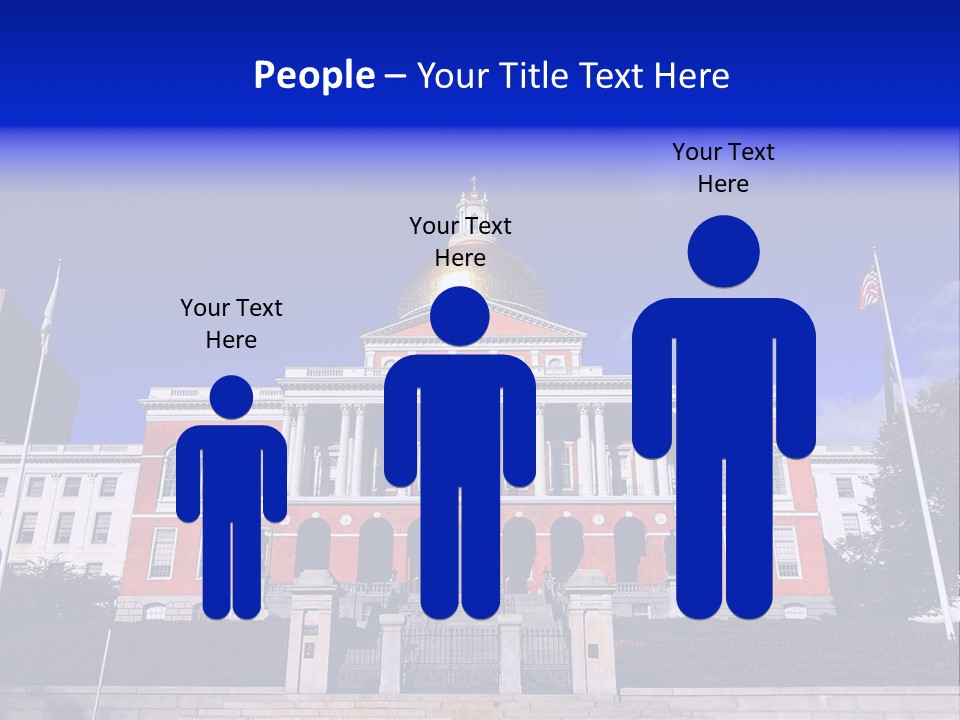 Line Cloud Brick PowerPoint Template