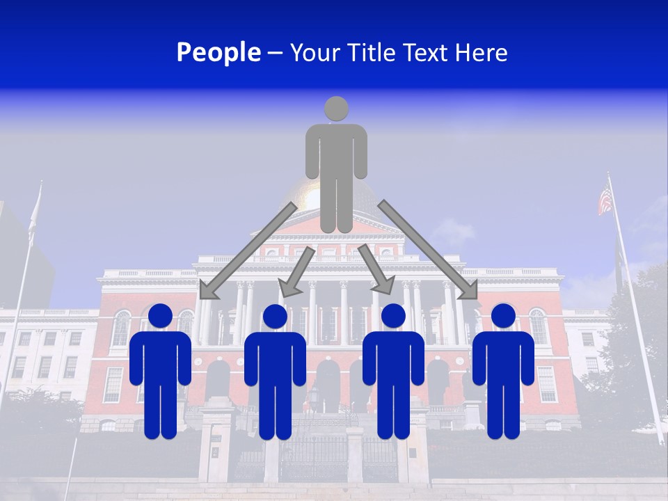 Line Cloud Brick PowerPoint Template