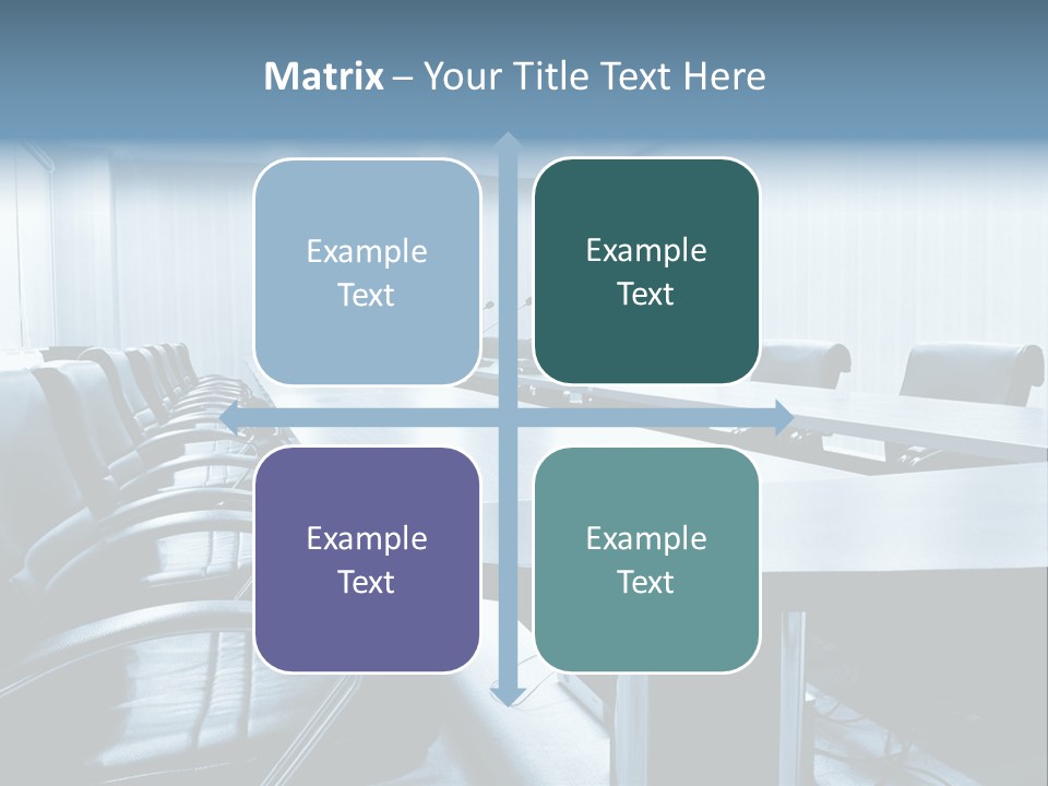 Blue Chair Furniture PowerPoint Template