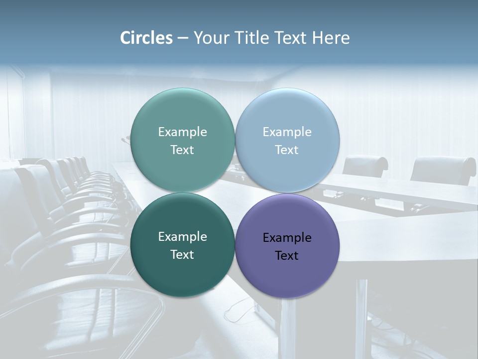 Blue Chair Furniture PowerPoint Template