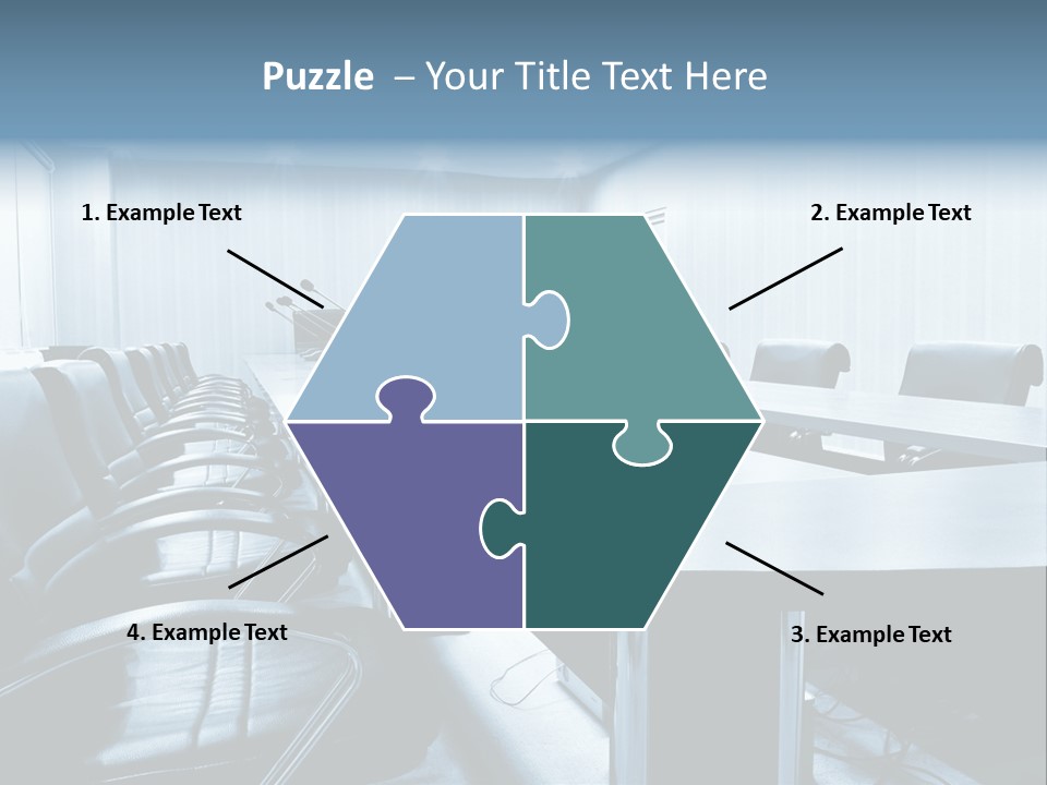 Blue Chair Furniture PowerPoint Template
