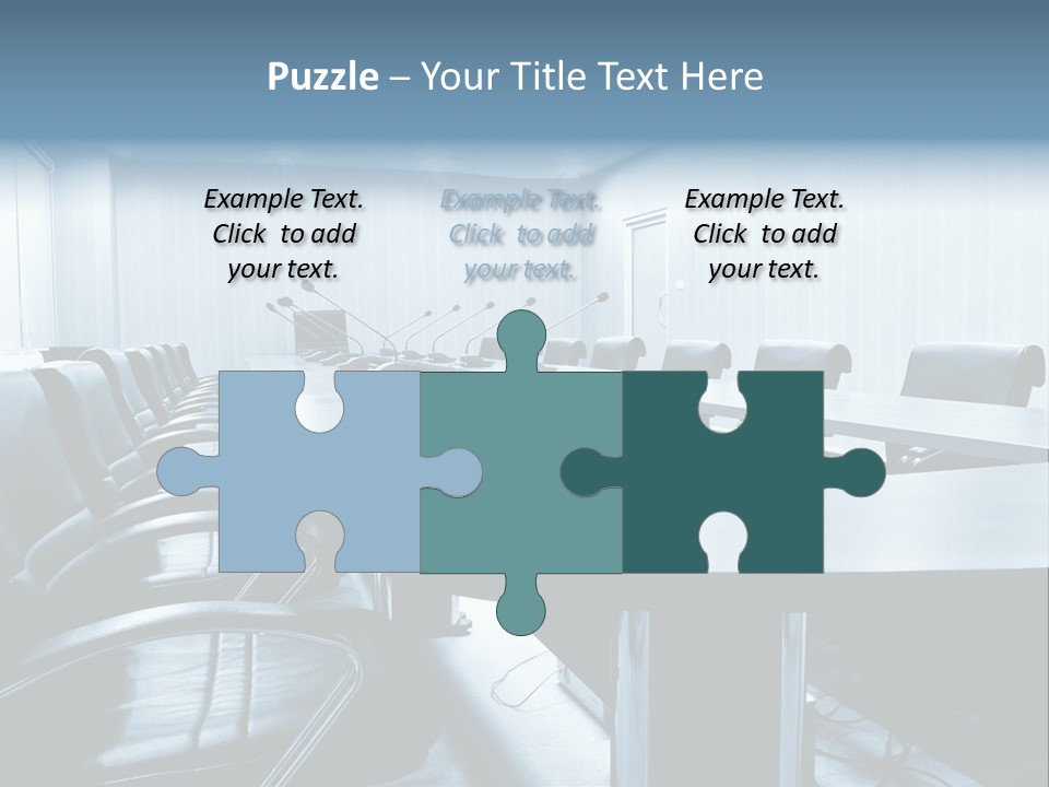 Blue Chair Furniture PowerPoint Template