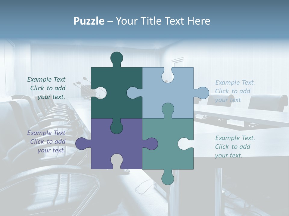 Blue Chair Furniture PowerPoint Template