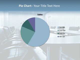 Blue Chair Furniture PowerPoint Template