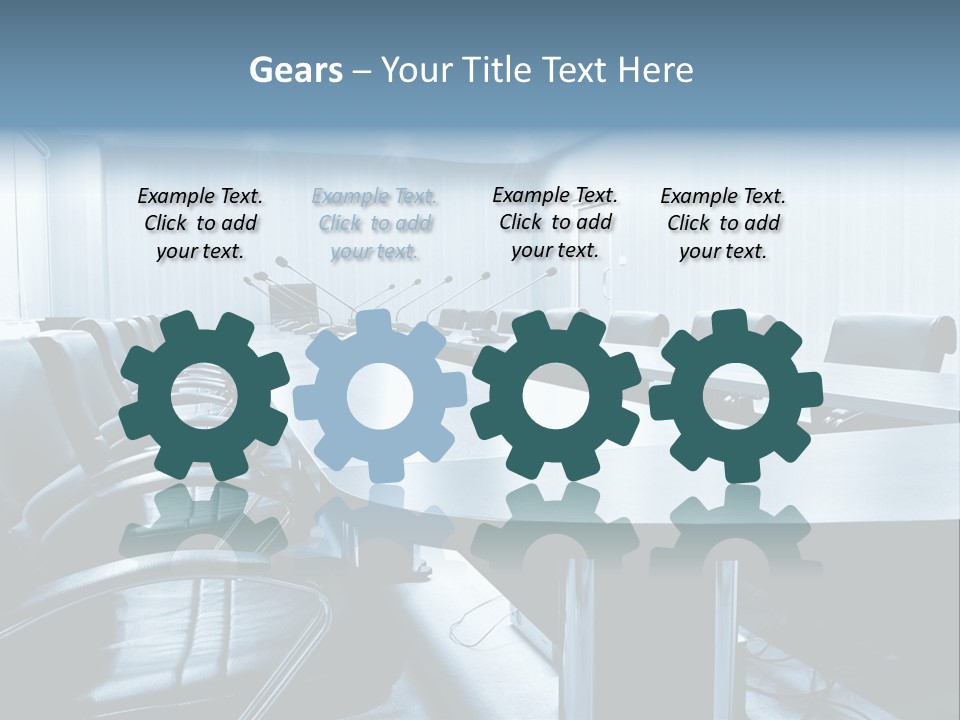 Blue Chair Furniture PowerPoint Template