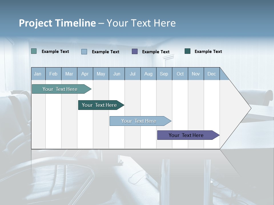 Blue Chair Furniture PowerPoint Template