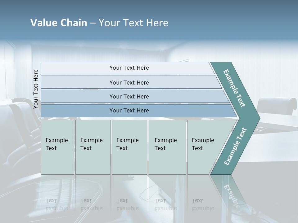 Blue Chair Furniture PowerPoint Template