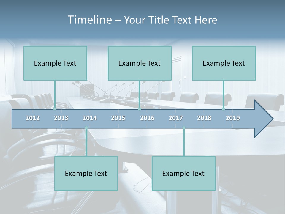 Blue Chair Furniture PowerPoint Template