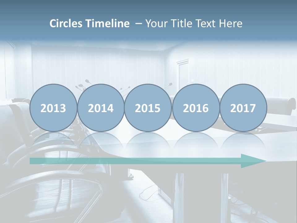 Blue Chair Furniture PowerPoint Template