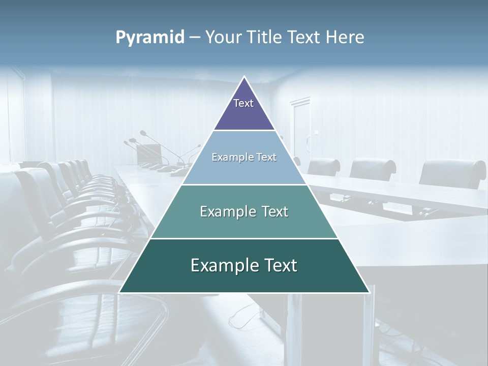 Blue Chair Furniture PowerPoint Template