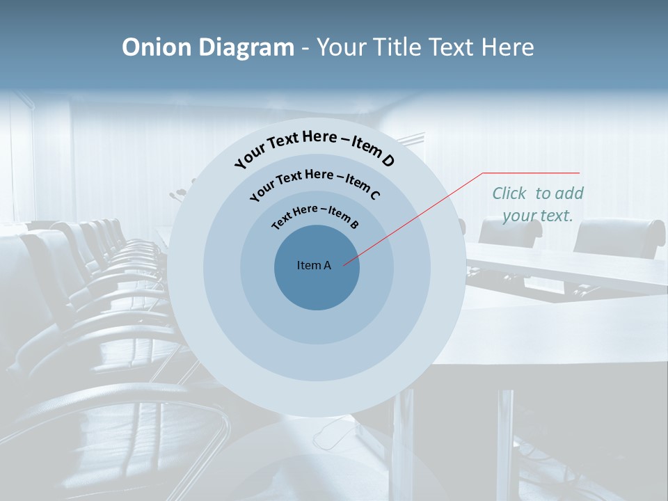 Blue Chair Furniture PowerPoint Template
