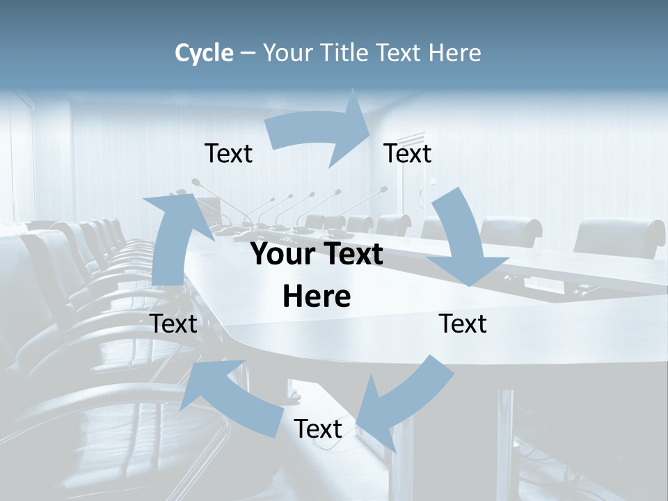 Blue Chair Furniture PowerPoint Template