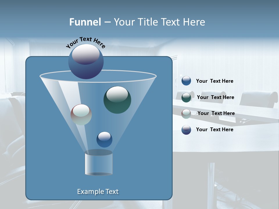 Blue Chair Furniture PowerPoint Template