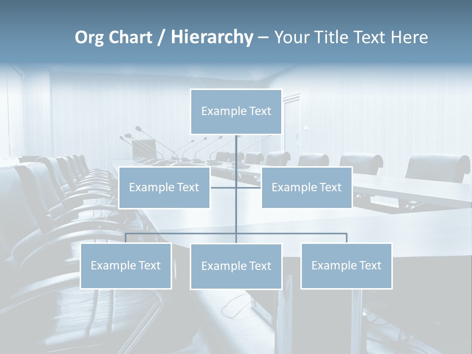 Blue Chair Furniture PowerPoint Template