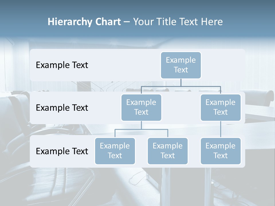 Blue Chair Furniture PowerPoint Template