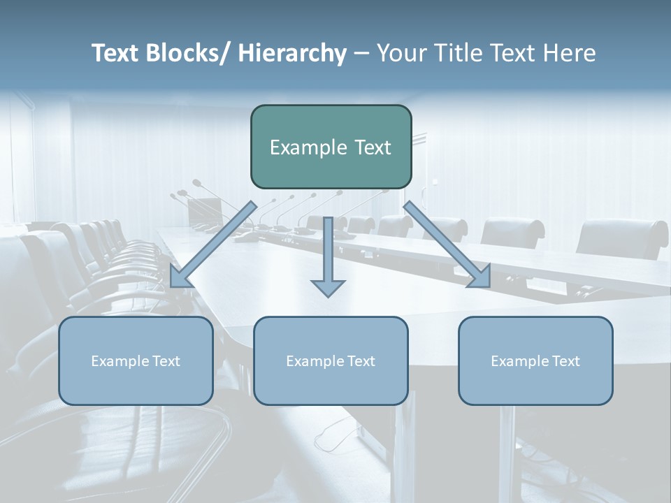 Blue Chair Furniture PowerPoint Template