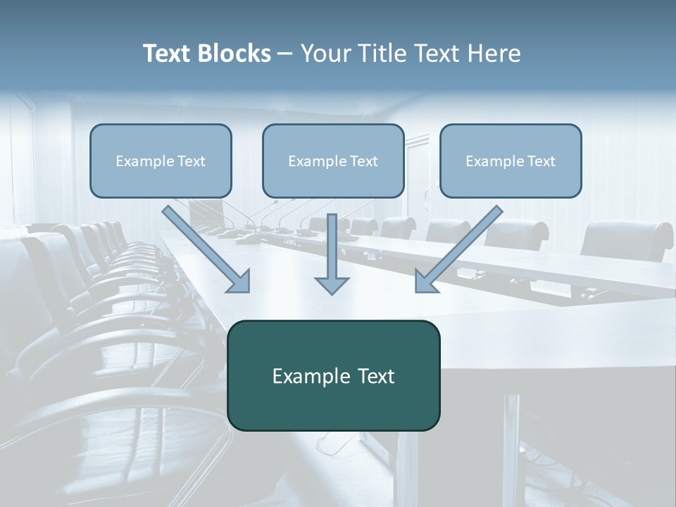 Blue Chair Furniture PowerPoint Template