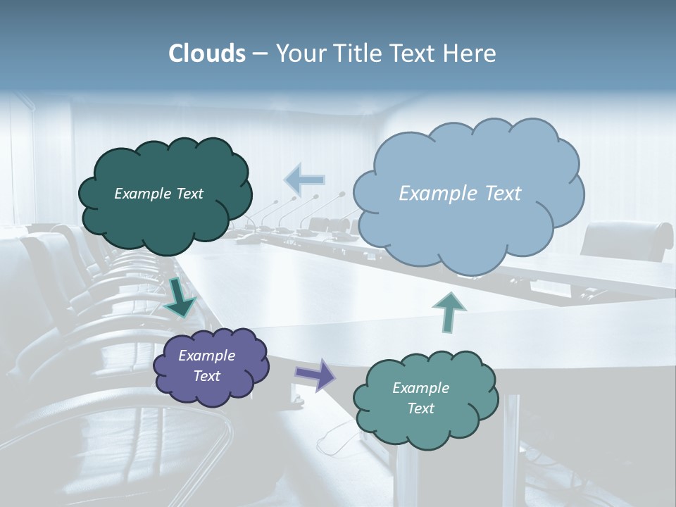Blue Chair Furniture PowerPoint Template
