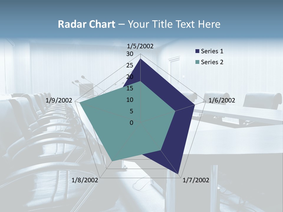 Blue Chair Furniture PowerPoint Template