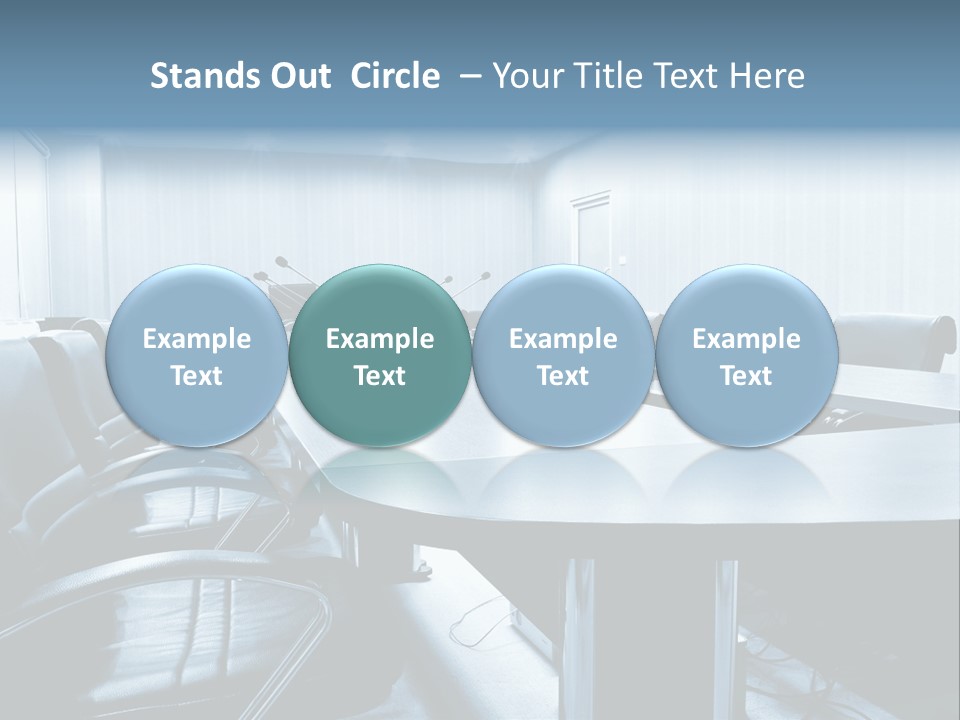 Blue Chair Furniture PowerPoint Template