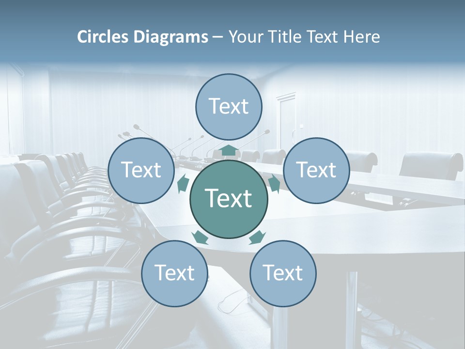 Blue Chair Furniture PowerPoint Template