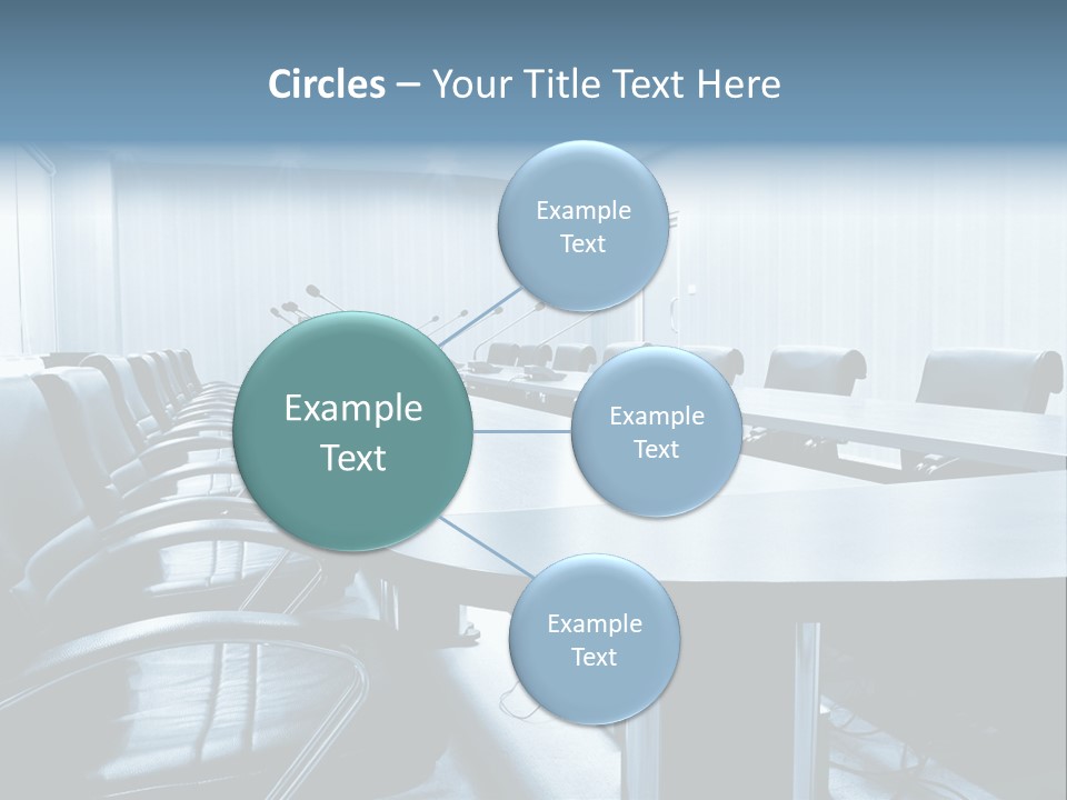 Blue Chair Furniture PowerPoint Template