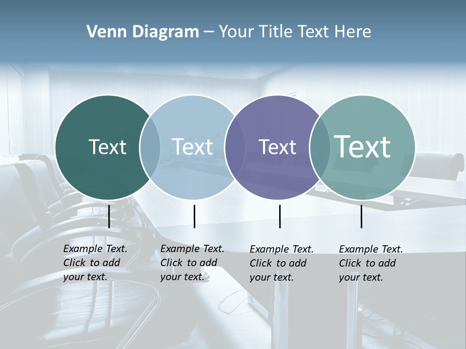 Blue Chair Furniture PowerPoint Template