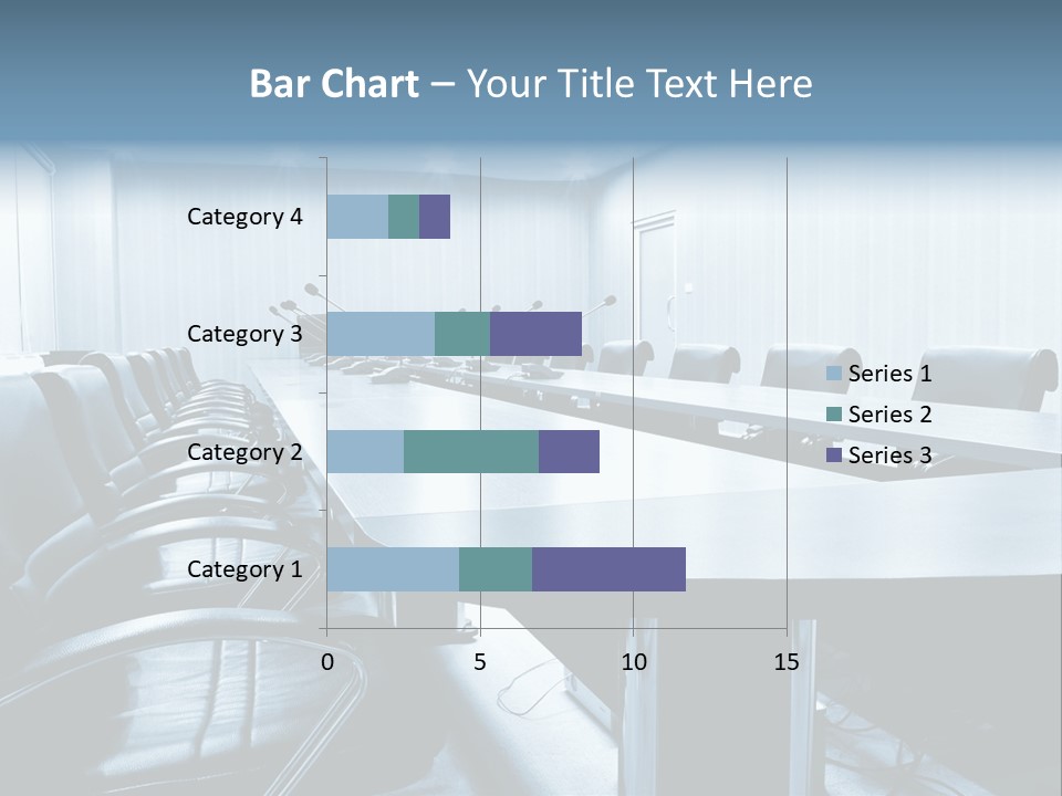 Blue Chair Furniture PowerPoint Template
