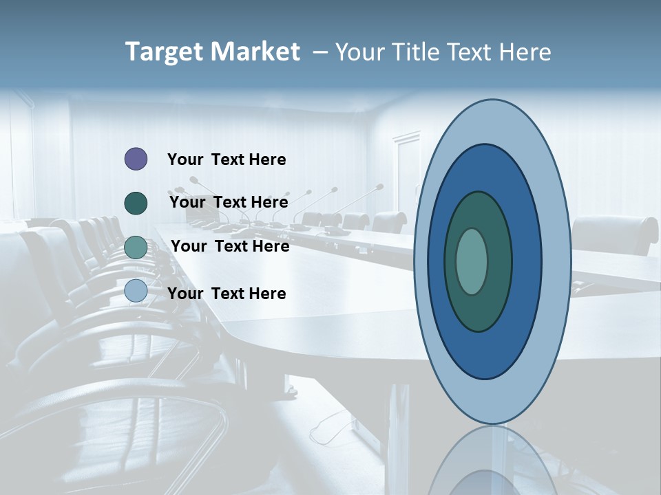 Blue Chair Furniture PowerPoint Template