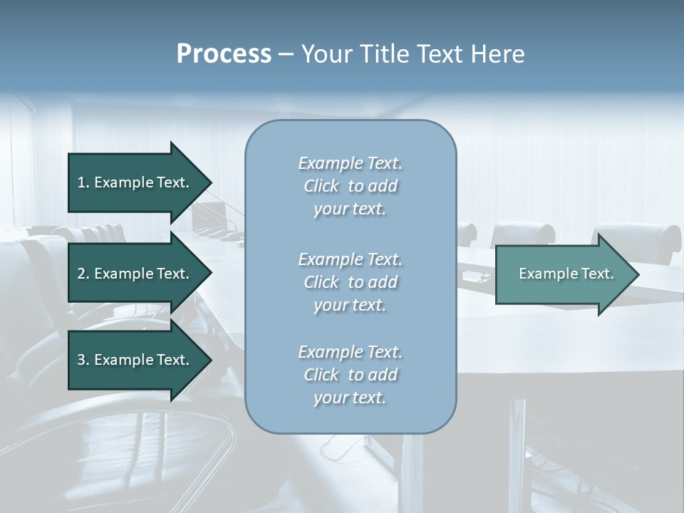 Blue Chair Furniture PowerPoint Template