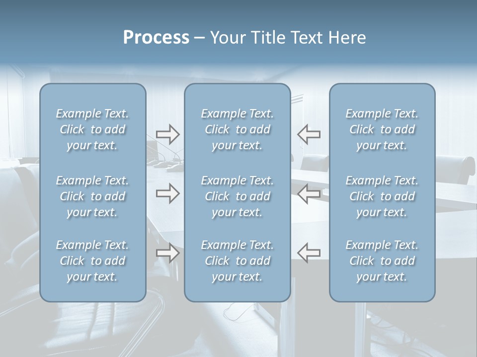 Blue Chair Furniture PowerPoint Template