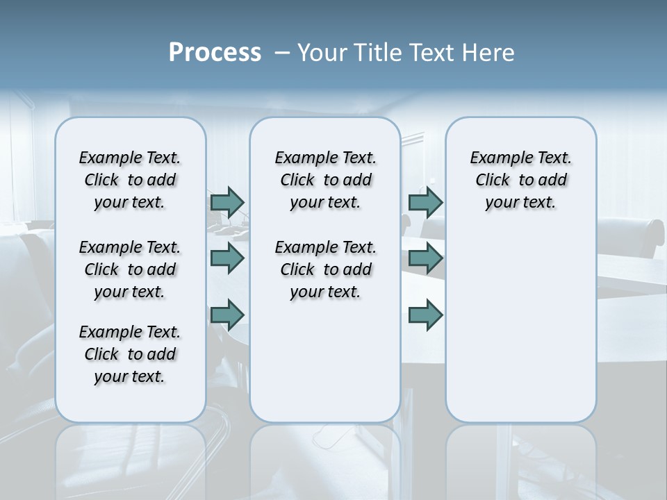 Blue Chair Furniture PowerPoint Template