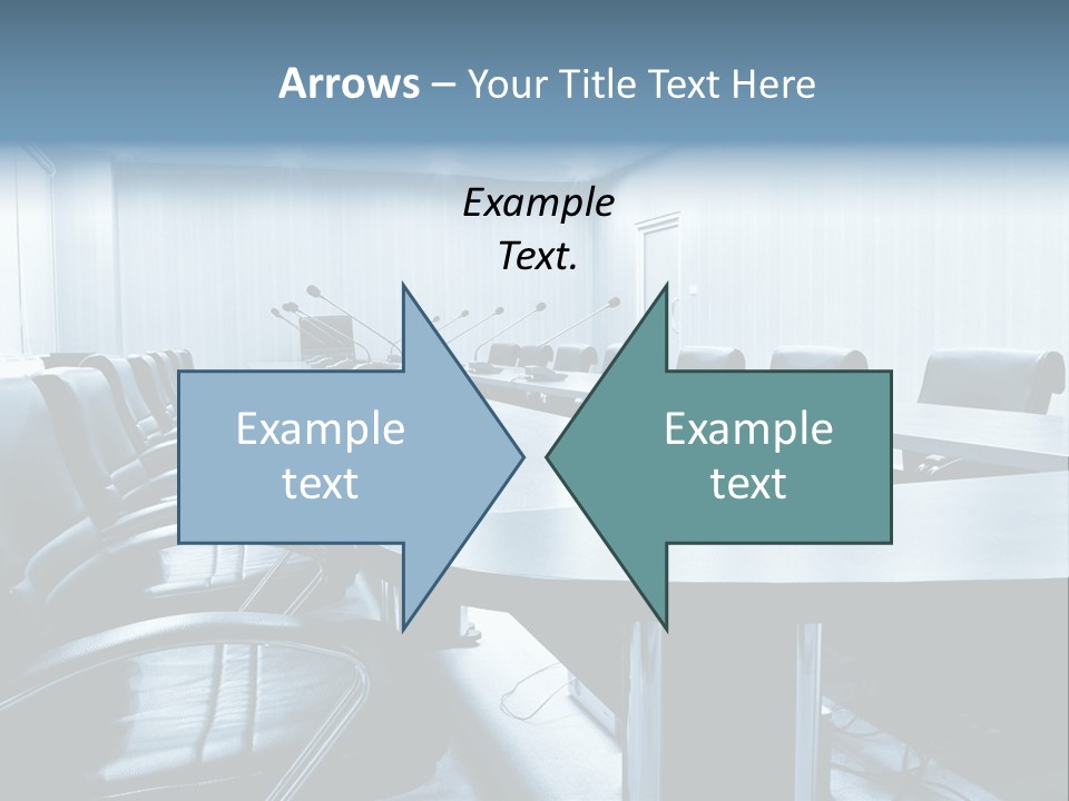 Blue Chair Furniture PowerPoint Template