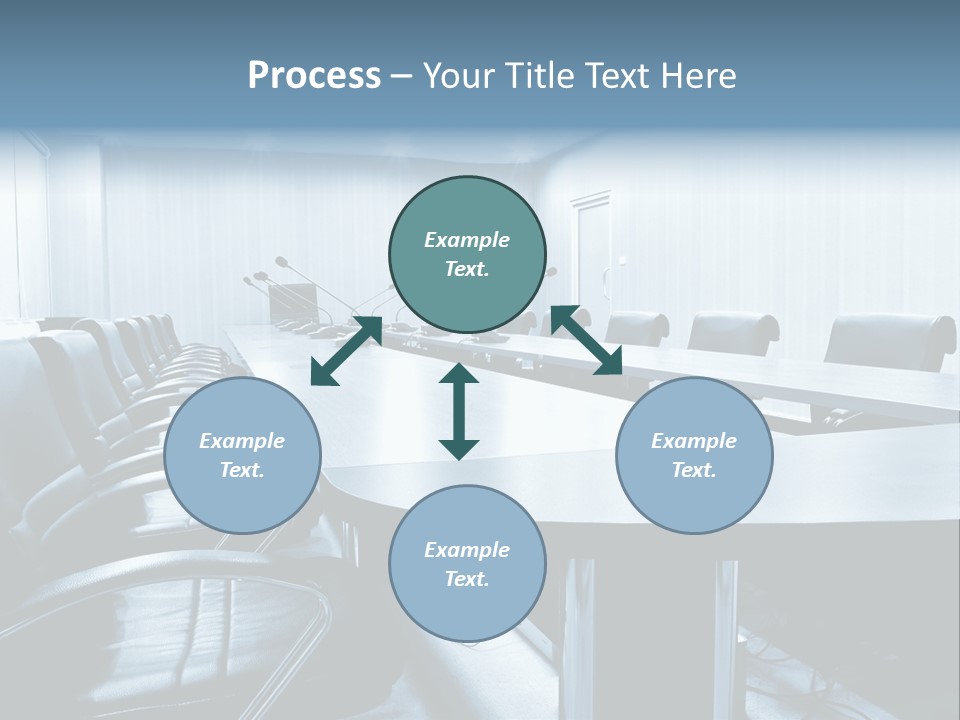 Blue Chair Furniture PowerPoint Template