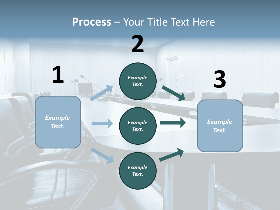 Blue Chair Furniture PowerPoint Template