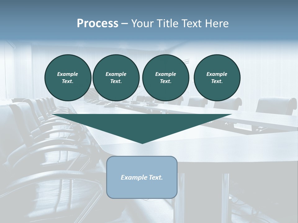 Blue Chair Furniture PowerPoint Template