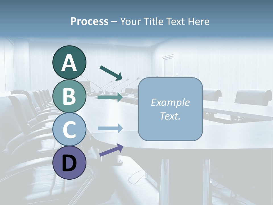 Blue Chair Furniture PowerPoint Template