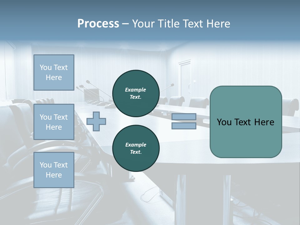 Blue Chair Furniture PowerPoint Template