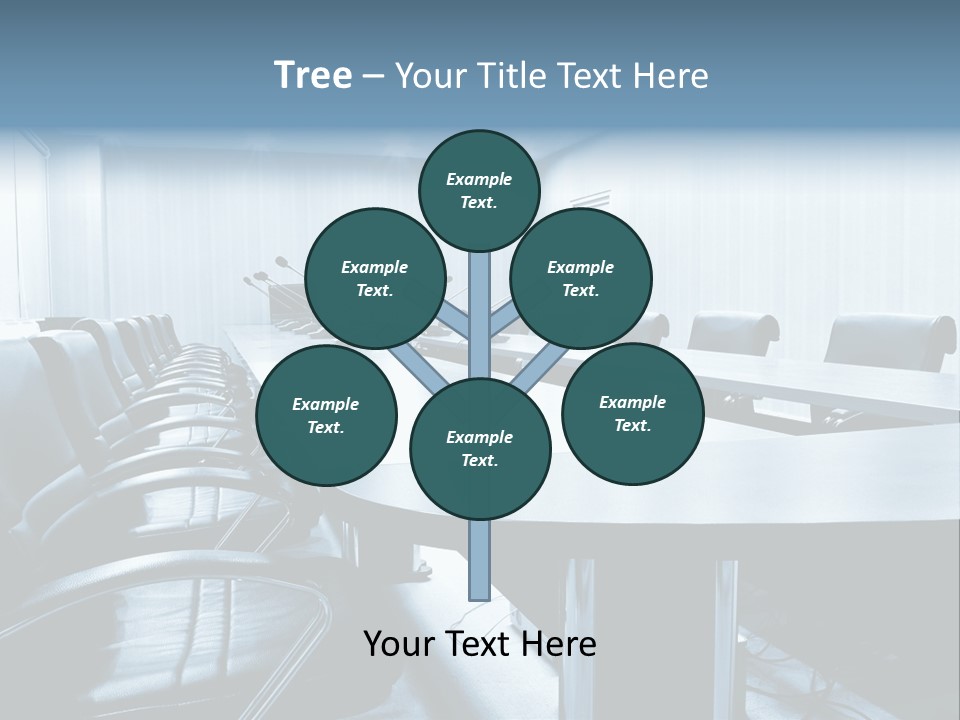 Blue Chair Furniture PowerPoint Template