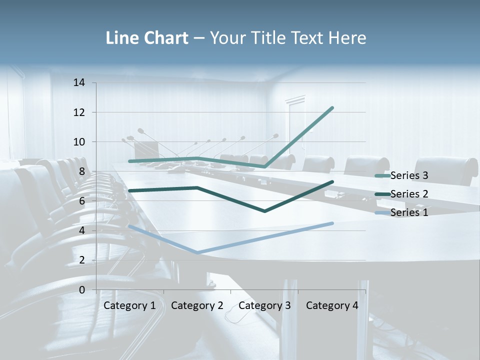 Blue Chair Furniture PowerPoint Template
