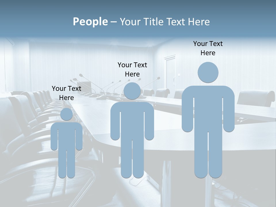 Blue Chair Furniture PowerPoint Template