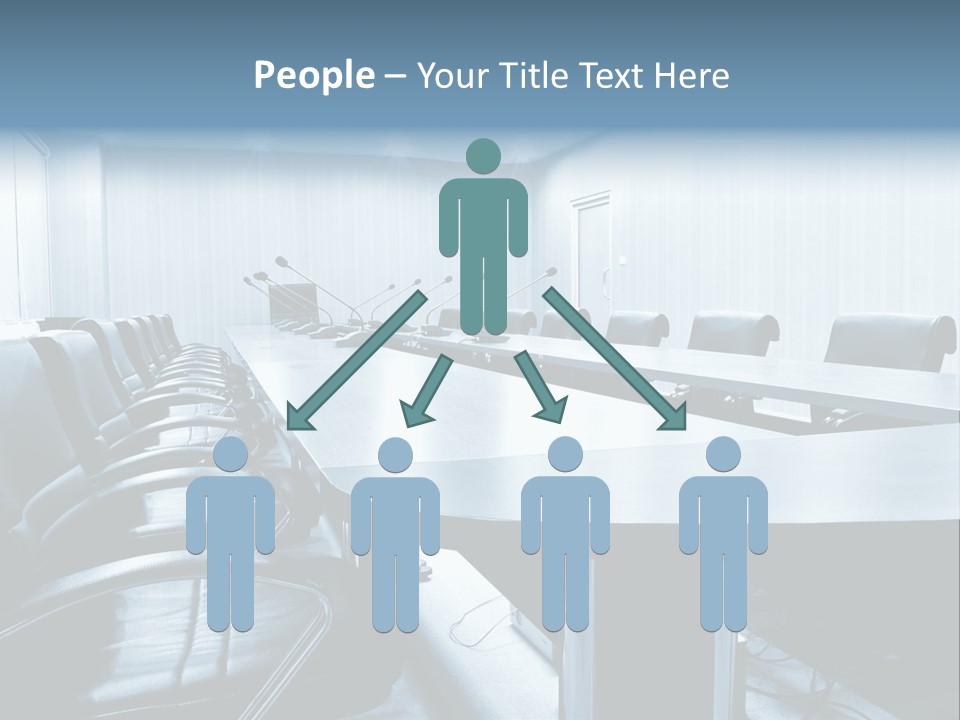 Blue Chair Furniture PowerPoint Template