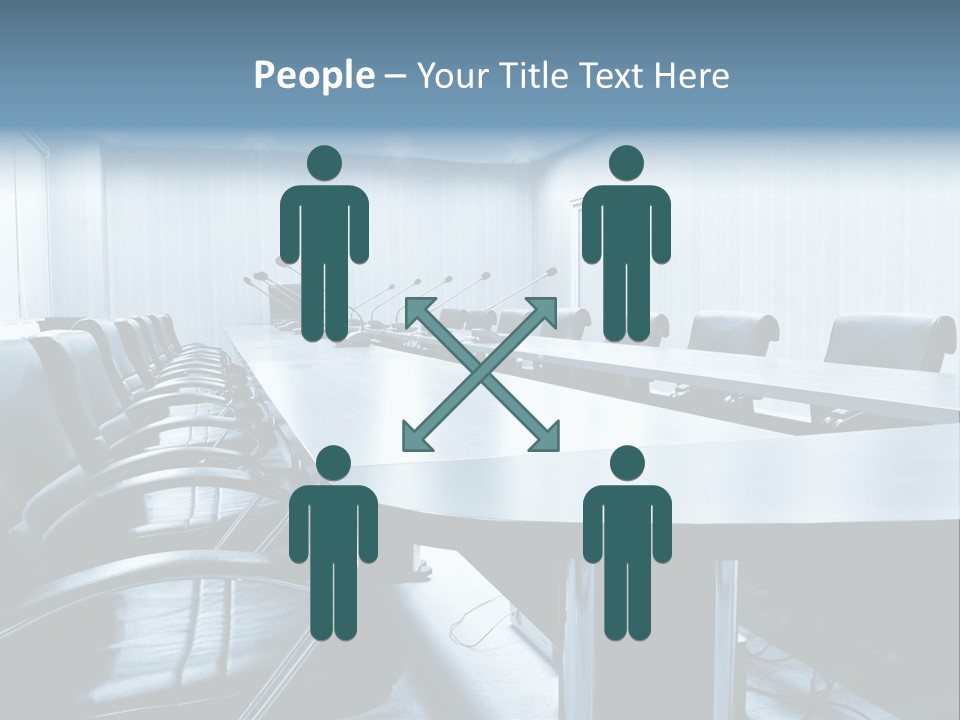 Blue Chair Furniture PowerPoint Template