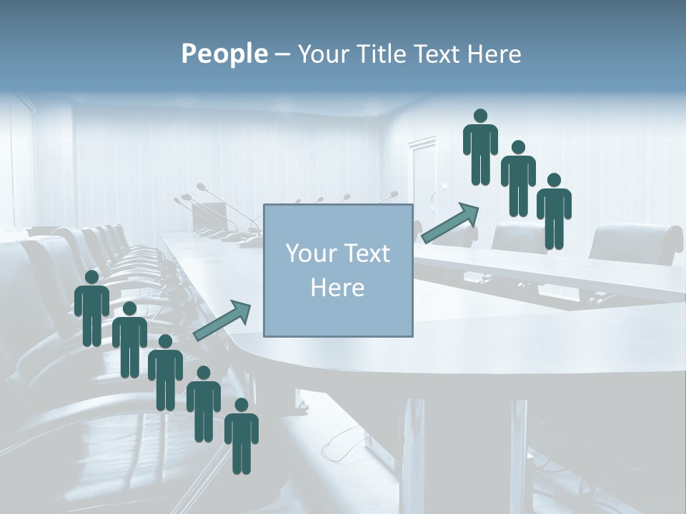 Blue Chair Furniture PowerPoint Template